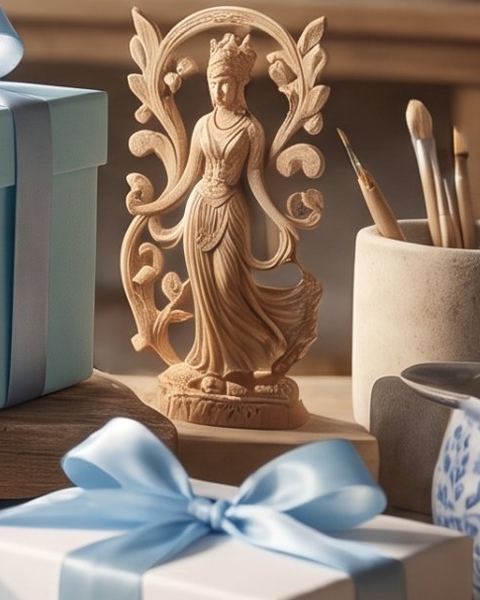 Carved deity panel
