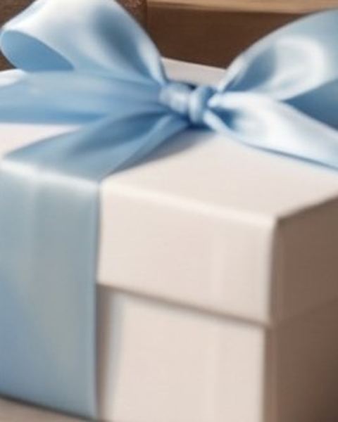 Sky ribbon gift box